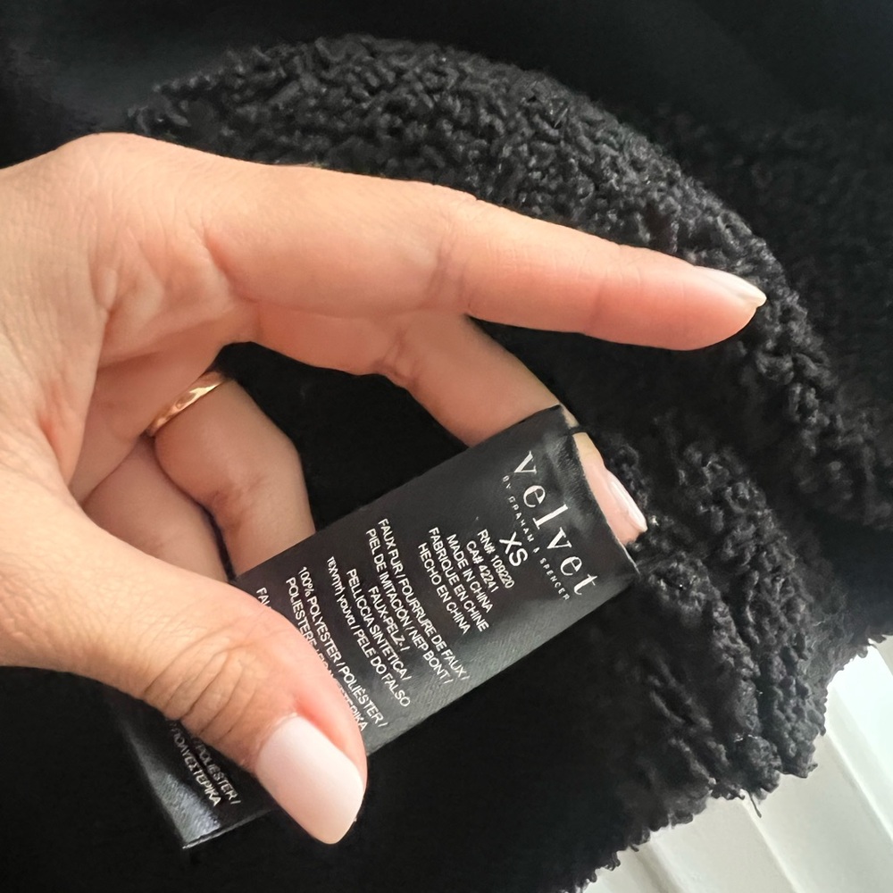 Black Shearling Jacket - image 4